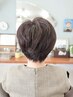 【大人の艶髪(白髪染も)】カット+リタッチ+うるおい補給型髪質改善TR