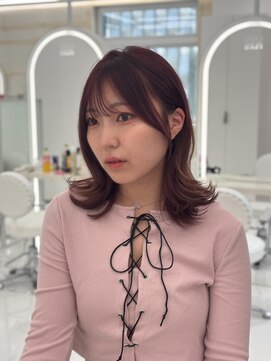 コア プラス 立川(COA PLUS) 透明感カラー髪質改善ダブルカラー韓国レイヤーカット前髪顔周り