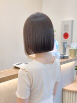 フォト 新宿三丁目(foto) 地毛風縮毛矯正韓国風顔まわりレイヤー小顔ボブ切りっぱなしボブ