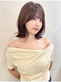 【TLUUSダークパープルミルクブラウンナチュラルショート】