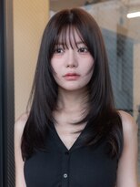 ヴィヴィッド オモテサンドウ(ViViD omotesando)&nbsp;仕事中も可愛いロングレイヤー/ケア縮毛矯正/グレージュカラー