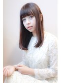 ◎ナチュラルストレート × ピンクアッシュベージュ