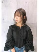 エンリッチヘア(enrich hair)&nbsp;ウルフミディ　ミルクティベージュ　髪質改善トリートメント