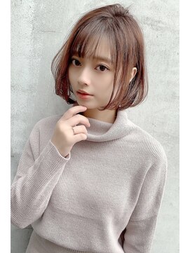 マリアバイアフロート(Maria by AFLOAT) 【重山】ヨシンモリグラボブココアブラウンミディアムボブ