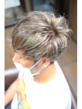 リビング(LIVING) メンズシルバーメッシュスタイル