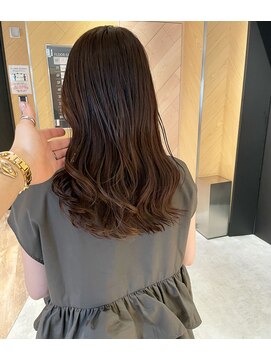 アトレ(attrait) ＊とろみブラウン ブリーチなし 天王寺美容室 大阪