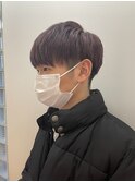メンズマッシュ ラベンダーピンクブリーチカラー 大阪梅田茶屋町