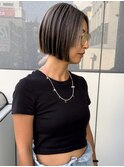 コントラストハイライト ボブ .