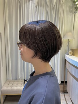 アンド ラ ブランシュ(&.La Blanche) 前髪カタログ/顔型別ヘアスタイル特集/ココアブラウン/ショート