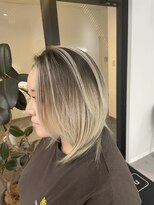 ナンバー 竪町(number+)&nbsp;透明感抜群♪20代30代ダブルカラーブリーチホワイトカラー