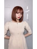 オレンジブラウン【レイヤーカット/ブリーチ/ダブルカラー】