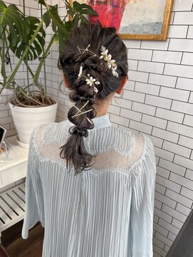 リール(THE RIRE.) ＊THE  RIRE.  お呼ばれヘア×編みおろしポニー＊