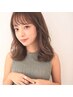 前髪割れ、浮き解消　クロスパーマ
