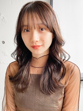 アグノス 青山(Agnos) 愛され艶感ショコラブラウン前髪ナチュラルカールくせ毛風カール