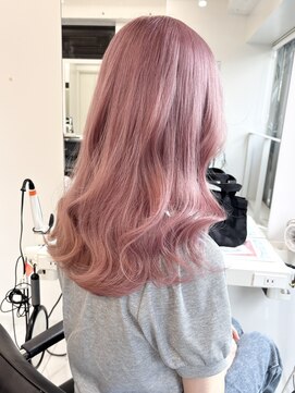 ランテルディ 渋谷(LANTERDIT) 【LANTERDIT】ペールピンクカラー/Wカラー/ブリーチ/Risa