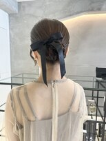 ワン 横浜(ONE005) ヘアセット/ヘアアレンジ/タイト/まとめ/シニヨン/リボン