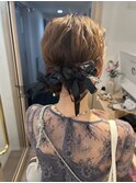 アンブレラカラーアッシュグレーベリーショート切りっぱなしボブ