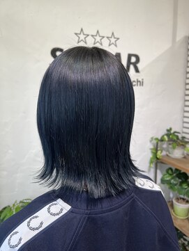 シュガー ミタケ(SUGAR mitake) ブリーチあり○ネイビーブルー