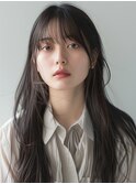 黒髪/オリーブグレー/ココアベージュ/小顔/クラゲヘアー【千葉