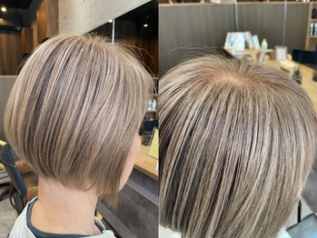 リラスヘアー(RILAS HAIR)の写真/【庄内駅5分】髪と頭皮を傷ませない超高濃度水素ケアカラーで、頭皮・髪への負担を最小限に抑えます◎