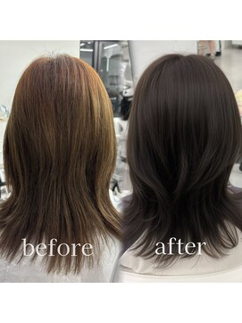 アマトウキョウスマートサロン(AMA TOKYO×Smart Salon) 韓国スタイル/ナチュラルくびれヘア_くびれ巻き_透明感カラー