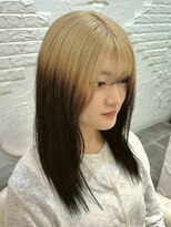 ウーロス(uros.) 【SENA】ルーツカラー ブロンド エンドカラー デザインカラー