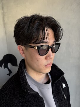 メンズココ 清澄白河店(MENS COCO) 毛流れセンターパートフェザーショート刈り上げ