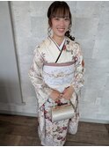 編みおろし＆振袖着付け