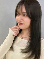 シー(See.)&nbsp;小顔が叶うお顔周りカット☆ブリーチなしオリーブベージュ