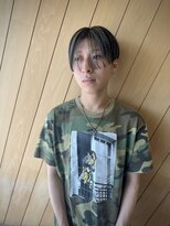 イロ(IRO)&nbsp;メンズ ハイライト デザインカラー マッシュ ボブ