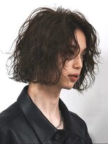 フィフス 大分(fifth)&nbsp;大分メンズボブサーフカール波巻きパーマセンターパートウルフ