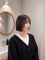 フォト 新宿三丁目(foto)&nbsp;地毛風縮毛矯正韓国風顔まわりレイヤー小顔ボブ切りっぱなしボブ