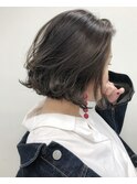 切りっぱなしにプチレイヤーＢＯＢ×グレージュ