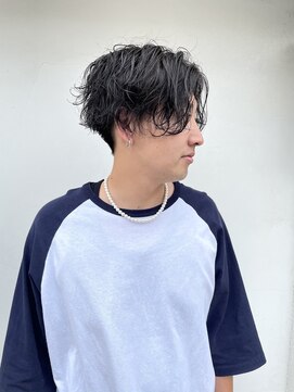 カットフォーユー(Cut For You) センターパート×ルーズウェーブ