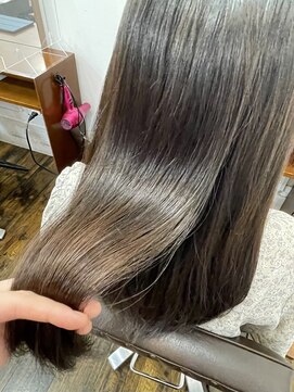 サロンド アクトレス 恵比寿店(salon de actress) 髪質改善メニューでさらさら。ココアベージュ