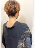 【パーマ】カッコいいショートボブのデジタルパーマ