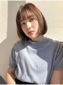 【湯田】大人のナチュラルボブ