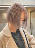 ダブルカラーインナーカラーミルクティーベージュローライト韓国