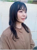 抜け感ロングパーマ