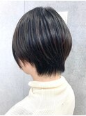 30代40代大人女性/前髪ありショートボブ/ショートヘア/髪質改善