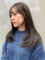 カノエ 博多ミスト店(canoe)&nbsp;韓国風 ワンホンヘア 　シースルーバング　大人かわいい