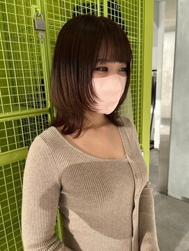 アース 小松店(HAIR&MAKE EARTH) ミルクティーベージュ_グレージュ_ショートウルフ