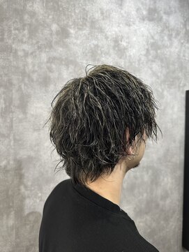 スピン 本八幡(SPIN) ベリーショート/ダークアッシュ/ニュアンスパーマ/韓国マッシュ