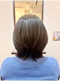 30代40代50代ナチュラルレイヤーセミロング【髪質改善】
