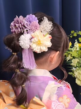 サンゴ美容室 七五三ヘア