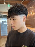 スペインカール×ハイウェイトマッシュで爽やかな印象に◎