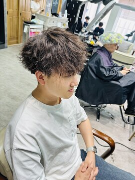 フォンド 津田沼(fond.) カルマパーマ/ベリーショート/ダークアッシュ/ニュアンスパーマ