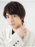 20代30代ダークアッシュ斜めバング王道マッシュd北浦和