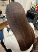 大人かわいいエギョモリミルクティーブラウン ひし形シルエット