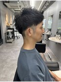 メンズビジネス◯アップバングスタイル